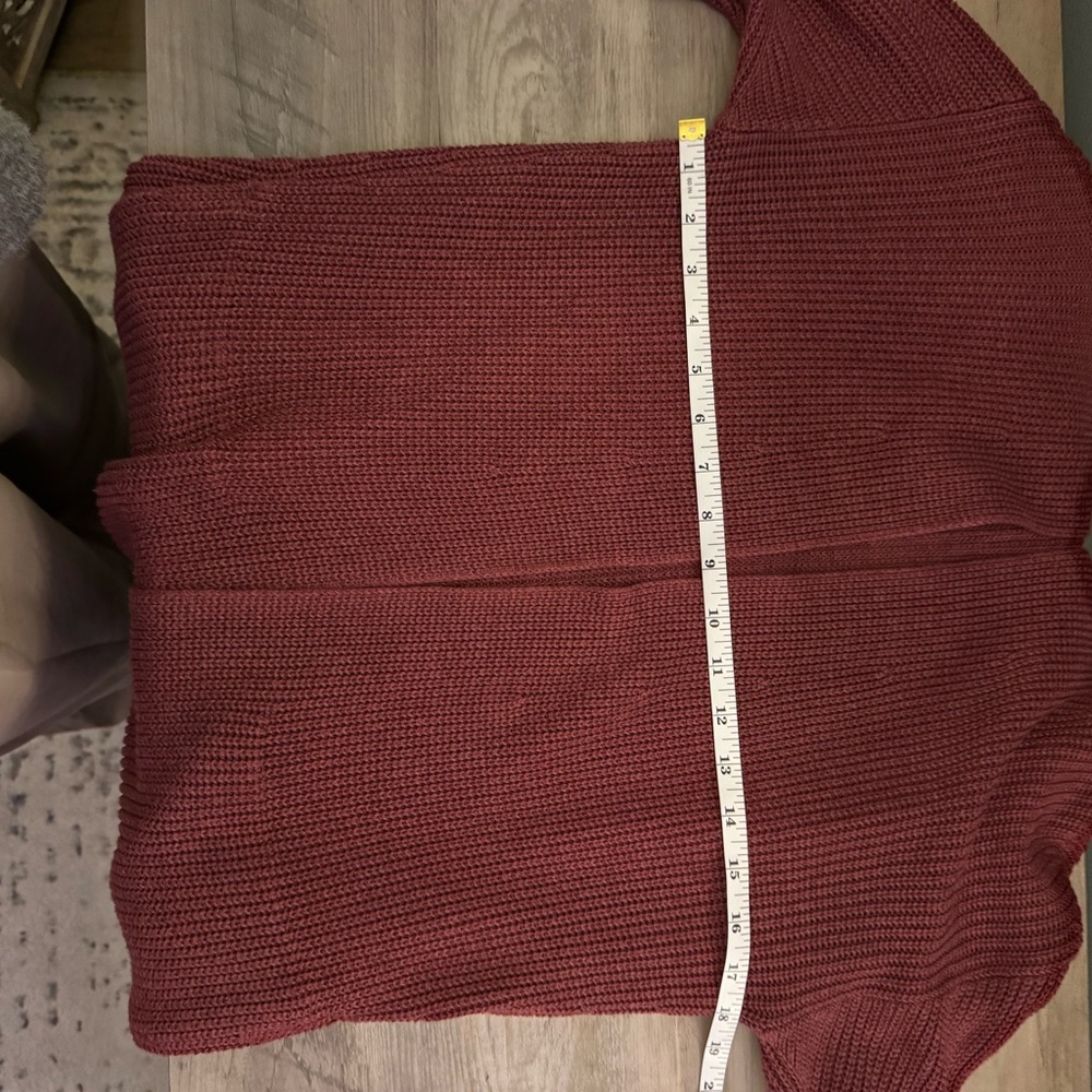 Lululemon Athletica Maroon Knit Cardigan - Picture 7 of 8